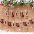 thumbnail image 4 of maskred Colorful Illuminated Merry Christmas Banners Festive Decorations For Wide Application Sock Shaped multi-color. 1Set, 4 of 6