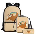 thumbnail image 3 of KUIFORTI Sloth Rainbow Pencil Case Satchel School Bag Large Capacity Lunch Case Tote Bag Backpack Pouch with Zipper Pocket, 3 of 7