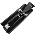 thumbnail image 3 of Toptie Men's Skinny Suspenders 1/2"inch (1.5CM) X-Back Clip Suspenders-Black, 3 of 7