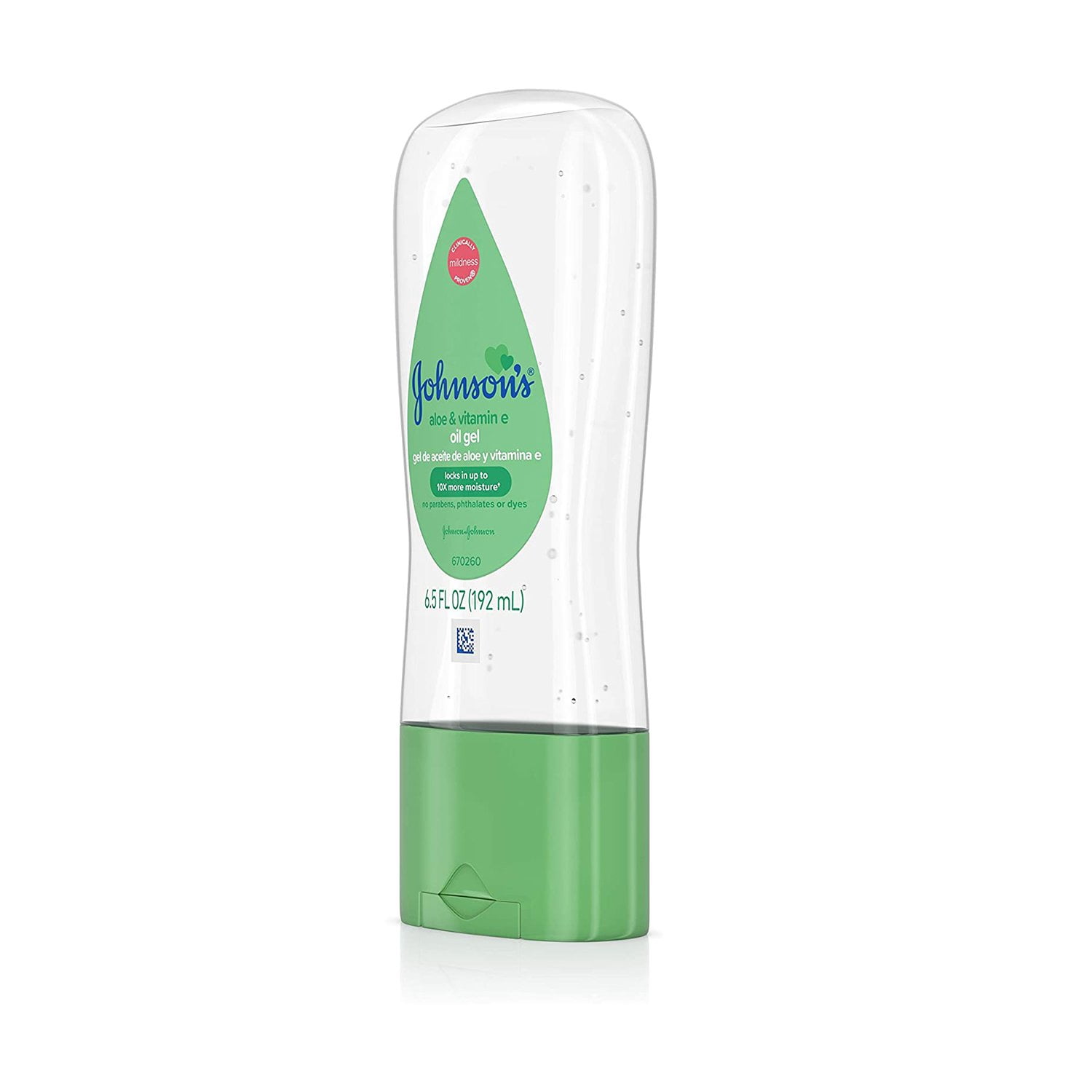 Johnson's Baby Gel Oil with Aloe & Vitamin E, 6.5 Ounces