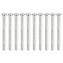 Uxcell 10pcs 3 Inch Door Hinge Pins, Removable Brushed Door Hinge Interior Hinge,Silver