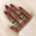 thumbnail image 1 of Conjuntos de anillos geométricos bohemios, estrella de cristal, Luna, flor, mariposa, constelación, conjunto de anillos para nudillos, joyería de moda para mujer Tan Jianjun  unisex, 1 of 2