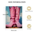thumbnail image 2 of COMIO  Pink Cowgirl Boots Poster, Retro Western Funky Canvas Prints Cowboy Boots Pictures, Trendy women Aesthetic Wall Art Preppy Girl Room Decor, 2 of 5