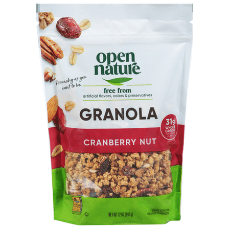 O N Cranberry Nut Granola Whole Grains 12 oz