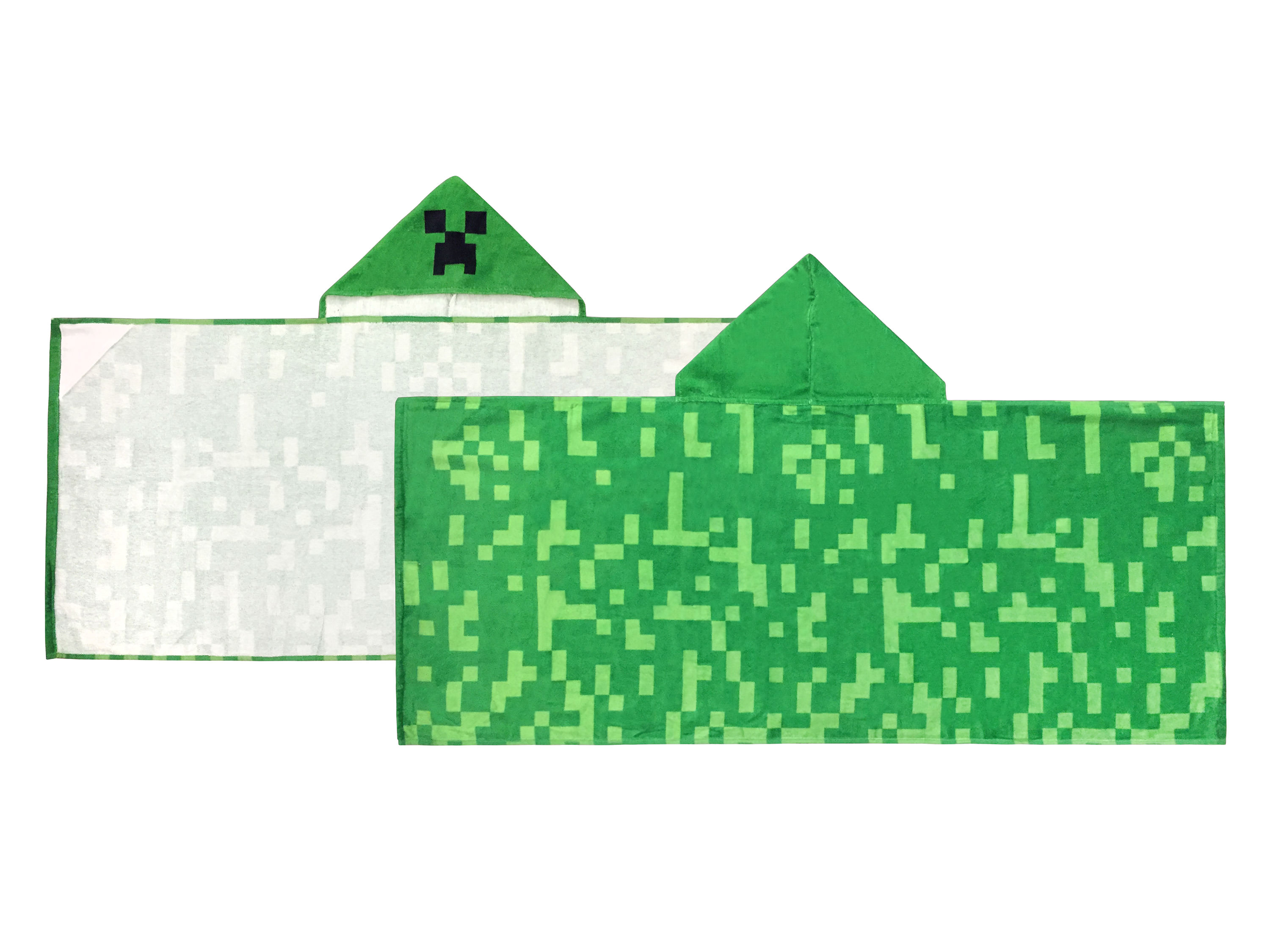 minecraft hooded towel