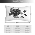 thumbnail image 3 of KLL Family Of Sea Turtles Pillow Covers Envelope Closure,Super Soft and Cozy Fuzzy Fleece Pillow Case Cover 16"x24", 3 of 7
