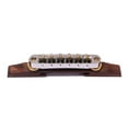 thumbnail image 2 of Adjustable Jazz Guitar Bridge with Roller, Zinc Alloy Rosewood Replacement for Broken Bridges, 2 of 8