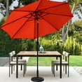 thumbnail image 2 of Davee 9 Ft Outdoor Patio Market Umbrella with Base - Orange, 2 of 4