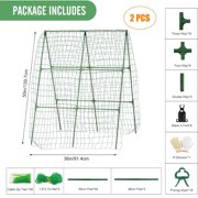 Garden Trellis for Climbing Plants Outdoor, 2PCS A-Frame Cucumber Trellis for Raised Bed, Tomato Trellis for Raised Garden Bed, Garden Trellises for Cucumber, Tomato, Climbing Plants