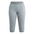 thumbnail image 6 of VBVC Women's Plus Elastic Waist Capri Jogger Pants , Lightweight Stretchy Sweatpants For Women,Ladies' Athletic Workout Trousers with Pockets,Gray,XL-5XL, 6 of 9