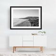 thumbnail image 2 of Salt Creek Beach 02 B&W - Photography Black and White Beach Coast Seascape Landscape Minimalist Ocean Black Framed Wall Art Print 18 x 24 inches, 2 of 4