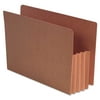S J Paper 3-1/2 Inch Expansion File Pockets, Straight Cut, Redrope, Legal, Red, 10/Box