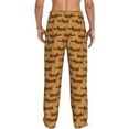 thumbnail image 3 of Daiia Dachshund Dog Puppy Men's Sleep Pant with Pockets and Drawstring,Pajama Pants-Large, 3 of 9
