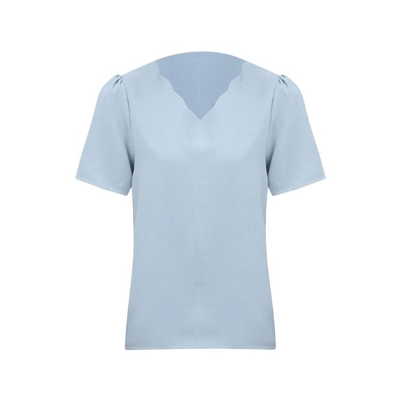 Vedolay Crop Top Womens Tops Hide Belly Tunic 2023 Summer Short Sleeve T Shirts,Green XXL