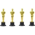 thumbnail image 3 of Trofeos dorados de 4 piezas, molde de estatuilla de Oscar, trofeo de plástico, para ceremonia de premiación, premios de fiesta, celebración deportiva, 3 of 5