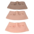 thumbnail image 2 of Tablero De Práctica De Maquillaje, Tablero De Práctica De Maquillaje De Ojos 3D Silicona 3 Piezas Artificial Realista Para ANGGREK Makeup Practice Face Board, 2 of 8