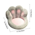thumbnail image 3 of Taicans CatPaw Cushion - Cute Bear Paw Pillow office Chair Cushion & Lumbar Support,Plushy Beanbag Chair with Non-Slip Bottom & Adjustable Straps,Cute Home Decor for Bedroom/office,17.7x15.7x13.7in, 3 of 6