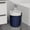 Blue-As shows, variant on Hovmgk Open Garbage Bin for Office & Home, No Lid Design, Narrow Space-Saving Plastic Trash Can with Pressure Ring for Kitchen, Living Room & Bathroom, Simple and Practical, White