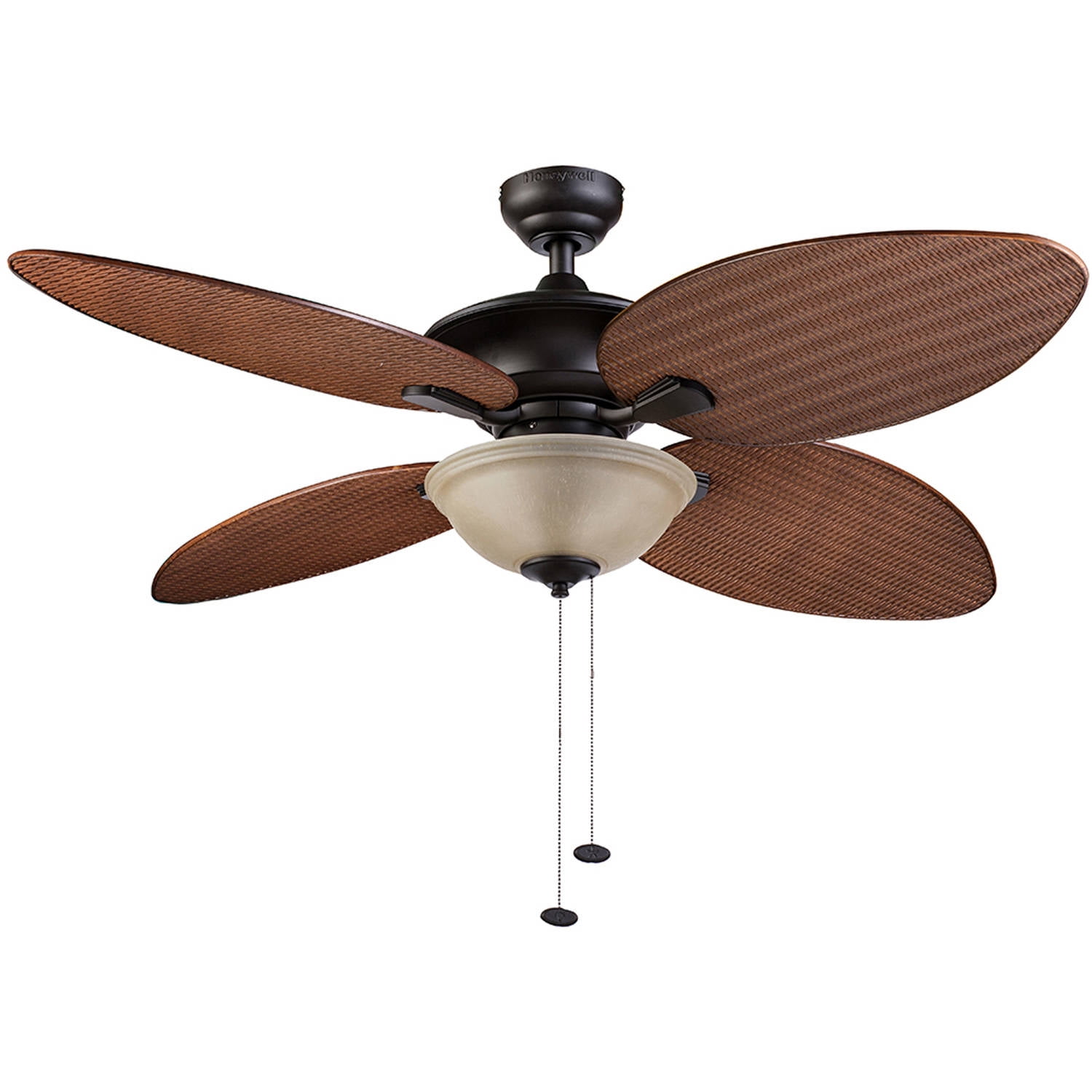 52" Honeywell Sunset Key Bronze 4-Blade Tropical Ceiling Fan W