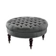 thumbnail image 1 of Riverbay Furniture Ottoman Rond en Charbon, 1 of 7