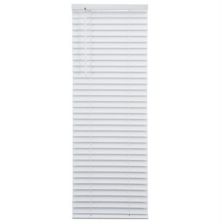 Better Homes & Gardens 2" Cordless Faux Wood Horizontal Blinds, White, 31x48