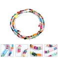 thumbnail image 3 of Shisuyan Bead Necklace Multi-Colored Wooden Beads 2Set 16.5x0.4In, 3 of 8