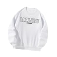 thumbnail image 1 of Sudadera para Mujer Camisa Tops Túnica Impresión de Letras Trajes Ropa Deportiva Jersey de Cuello Redondo para Deportes Uso Diario Vacaciones Calle , M, 1 of 10
