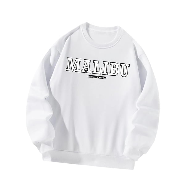 Sudadera para mujer con cuello redondo y ropa deportiva para la calle otoño e invierno , M M Yinane sudadera para mujer