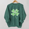 thumbnail image 1 of TaTaai Women Fashion St Patrick's Day Printed Crew Neck Long Sleeve No Hood Sweatshirt Casual Pullover Ladies Daily Commute Festival Event Wear Soft Comfortable Top Gift, 1 of 6