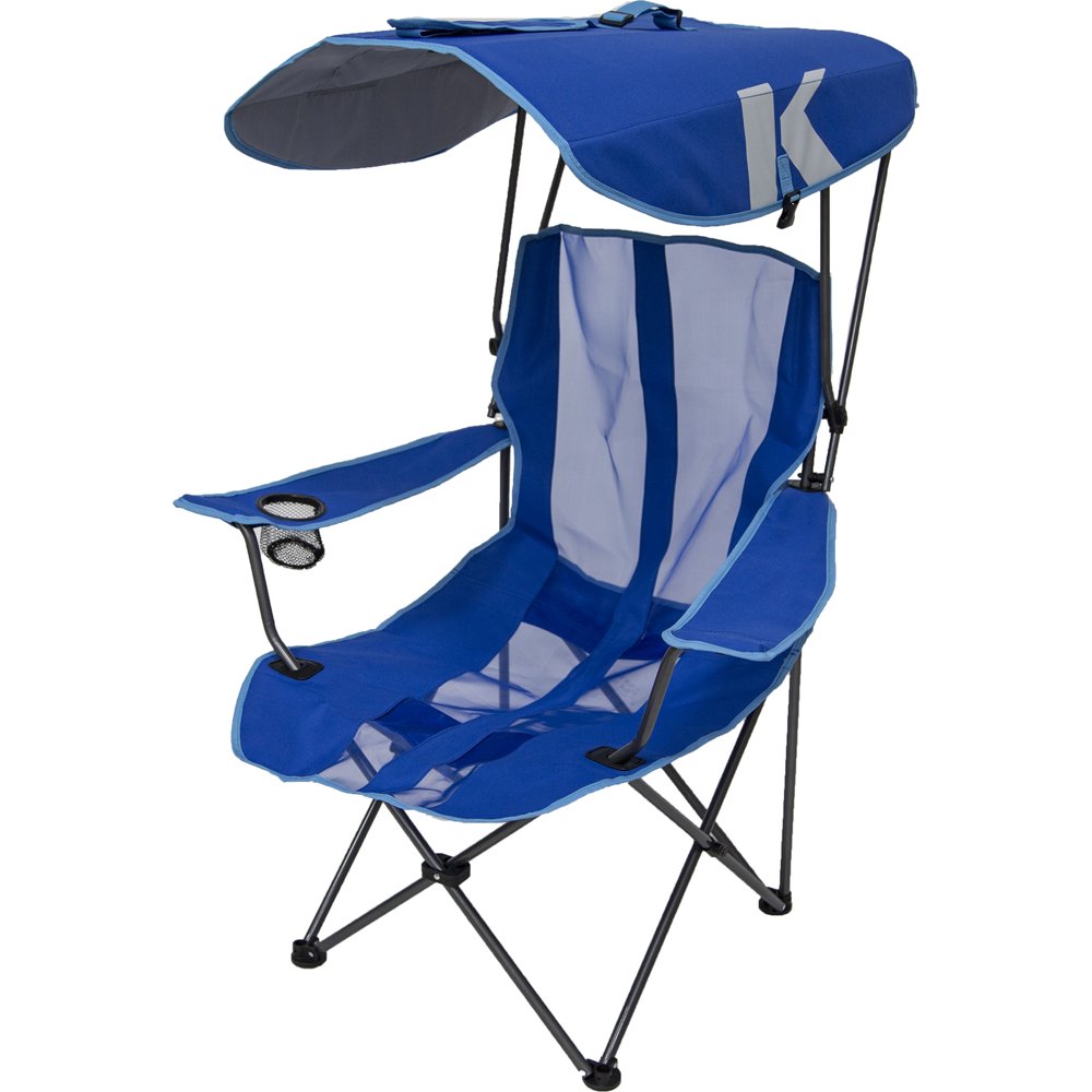Kelsyus Original Canopy Chair - Foldable Chair for Camping, Tailgates, and Outdoor Events - Blue 