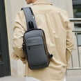 thumbnail image 4 of Bolso de pecho, bolso cruzado con código de bloqueo, antirrobo, bolso de pecho para hombre, mochila deportiva informal, bolso cruzado de hombro, bolso de bicicleta, 4 of 6