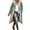 Green, variant on Women's Winter Casual Loose Fashion Color Pocket Zippered Tops Reversible Long Coat Dark Gray XXXL