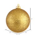 thumbnail image 2 of Vickerman 10" Antique Gold Sequin Ball Christmas Ornament, 2 of 2