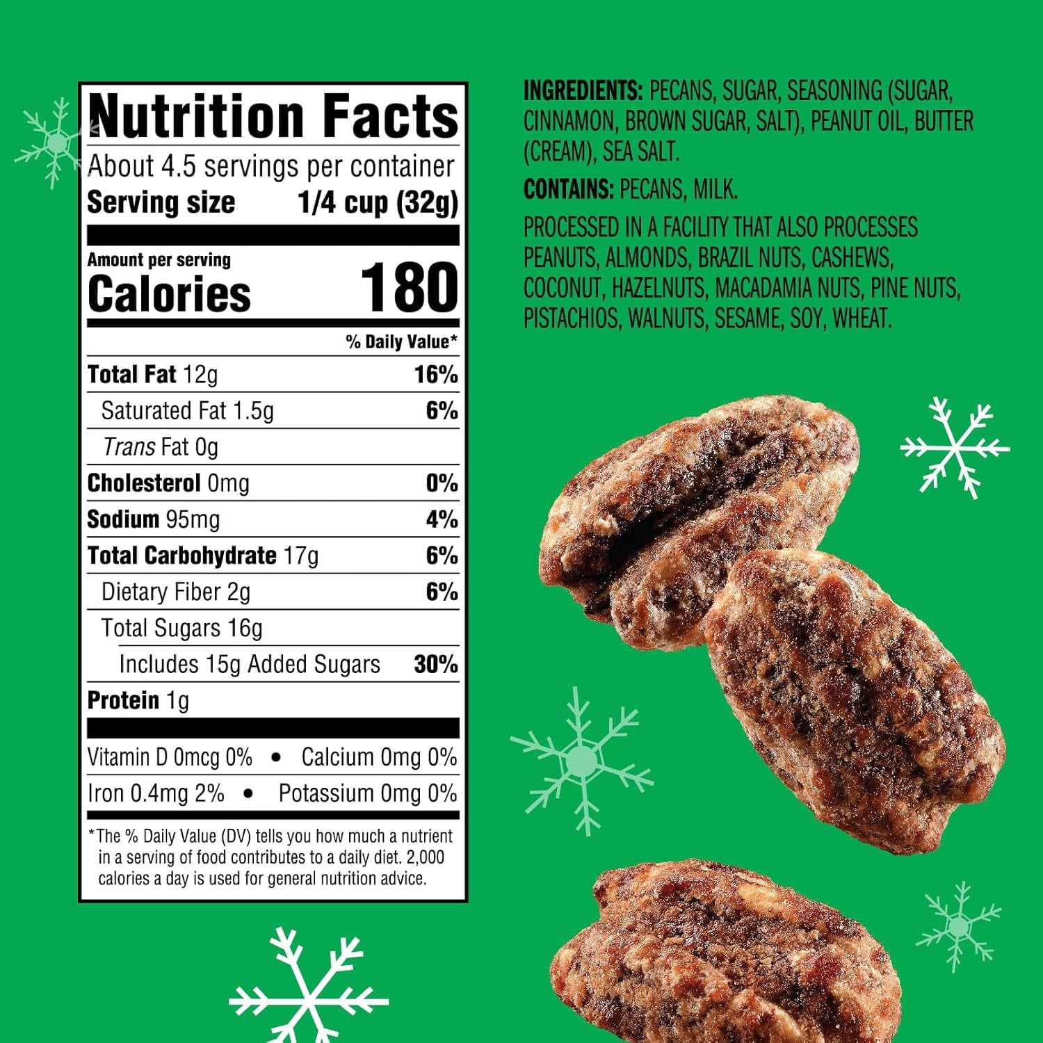 Emerald Nuts Cinnamon Toffee Pecan, 5 oz (Pack of 3)