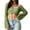 Green, variant on JULMCOMO Crochet Beach Cover Ups for Women Mesh Knit Hollow Out Long Sleeve Summer Crop Tops Bikini Cover Ups for Swimwear Green M