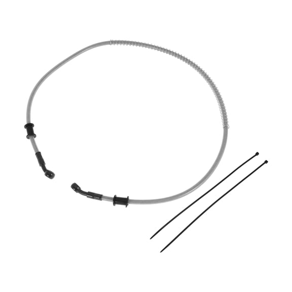100cm Motorcycle Brake Clutch Oil Hose Line Cable Ties Motorcycle Hydraulic Brake Line for Motorcycles Dirt bikes ATV Silver Tone