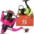 thumbnail image 3 of Sougayilang Fishing Reel 5.0:1 Gear Ratio 1000-3000 Series Spinning Reel with Aluminium Spool, 3 of 7