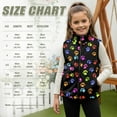 thumbnail image 7 of Uorisanigo Unisex Kids Fleece Vest Zipper Up Jacket Puffy Sleeveless Dead Leaves Print Outwear for Fall Winter Spring, Casual Lightweight Waistcoat Fall Fashion Outfits Clothes, 7 of 7