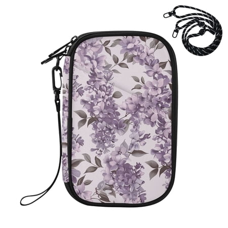 Lilac Vintage Color Passport Holder Travel Document Organizer Credit Card Case Coin Purse Wallet RFID Blocking