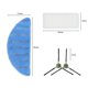 thumbnail image 5 of Repuestos LANNMXG Cepillos laterales Filtros HEPA Almohadillas para fregona Aspiradora robot M200 M201 M501, 5 of 5