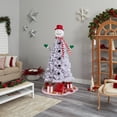 thumbnail image 4 of Nearly Natural 6.5' Snowman Artificial Christmas Tree with 804 Bendable Branches, 4 of 4