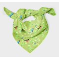 thumbnail image 3 of Bimba Green Floral & American Robin Watercolor Pure Silk Printed Scarf Dupatta Head Neck Wrap Bandanas For Women 40 x 80 Inches, 3 of 6
