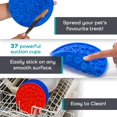 thumbnail image 4 of 2 alfombrillas para lamer perros para la ansiedad | La alfombrilla de silicona para lamer perros con cepillo es ideal para el baño y el aseo de perros | Alfombrillas para lamer patas con fuertes vento Namotu LT293, 4 of 7