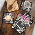 thumbnail image 5 of Pioneer Flower Floral Print Pattern Kitchen Oven Mitt and Pot Holder Sets 4 Pcs for Baking, Cooking and Grilling, Heat Resistant Up To 392 °F, 5 of 7