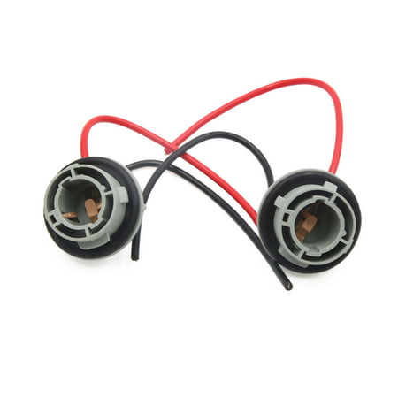 2pcs 1156 Bulb 2 Wired Car Brake Turn Signal Light Socket Adapter Harness (Best Cpu For 1156 Socket)