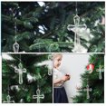 thumbnail image 2 of Adornos cruzados para árbol de Pascua, adornos colgantes de cruz artesanal acrílico, decoraciones de Pascua, cruz transparente, 3 uds., 2 of 8