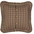 thumbnail image 5 of VHC Brands Crosswoods Plaid Cotton Primitive Bedding Square Euro Sham, Natural Tan, 5 of 5