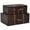 Maroon, variant on FUIN Vintage Wooden Decorative Storage Trunks, Black, 2 Count