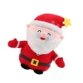 thumbnail image 4 of Lindo Papá Noel de Navidad relleno de peluche suave adornos navideños accesorios adorno 30 centimetros, 4 of 9