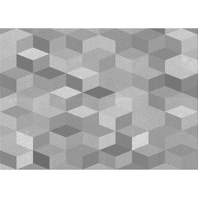 Ahgly Company Tapis Rectangulaire d'Intérieur Lavable en Machine Gris Transitionnel, 8 Pieds x 12 Pieds